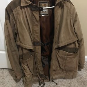 Global identity leather jacket